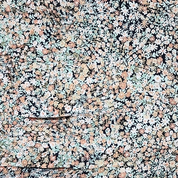 Pulse Green Floral Spagetti Strap Flowy Tank Top XL - Picture 2 of 7